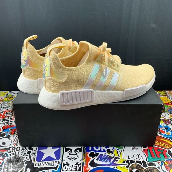 Adidas NMD R1 Yellow Iridescent Size 10.5 Women's - Picture 12 of 12